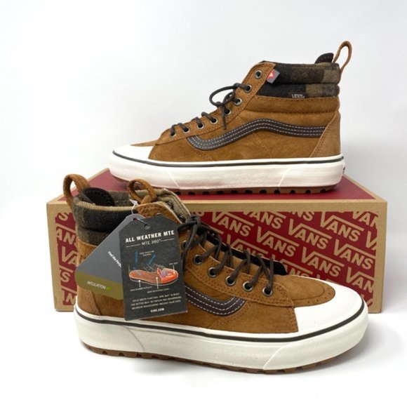 VANS Sk8-Hi Mte 2.0 Dx Glazed Ginger Brown Boots Winter Women's Size VN0A4P3IRIZ - Picture 4 of 10
